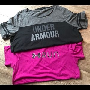 TWO - UA cotton feel tees